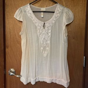 Adiva Crochet Floral Detail Blouse